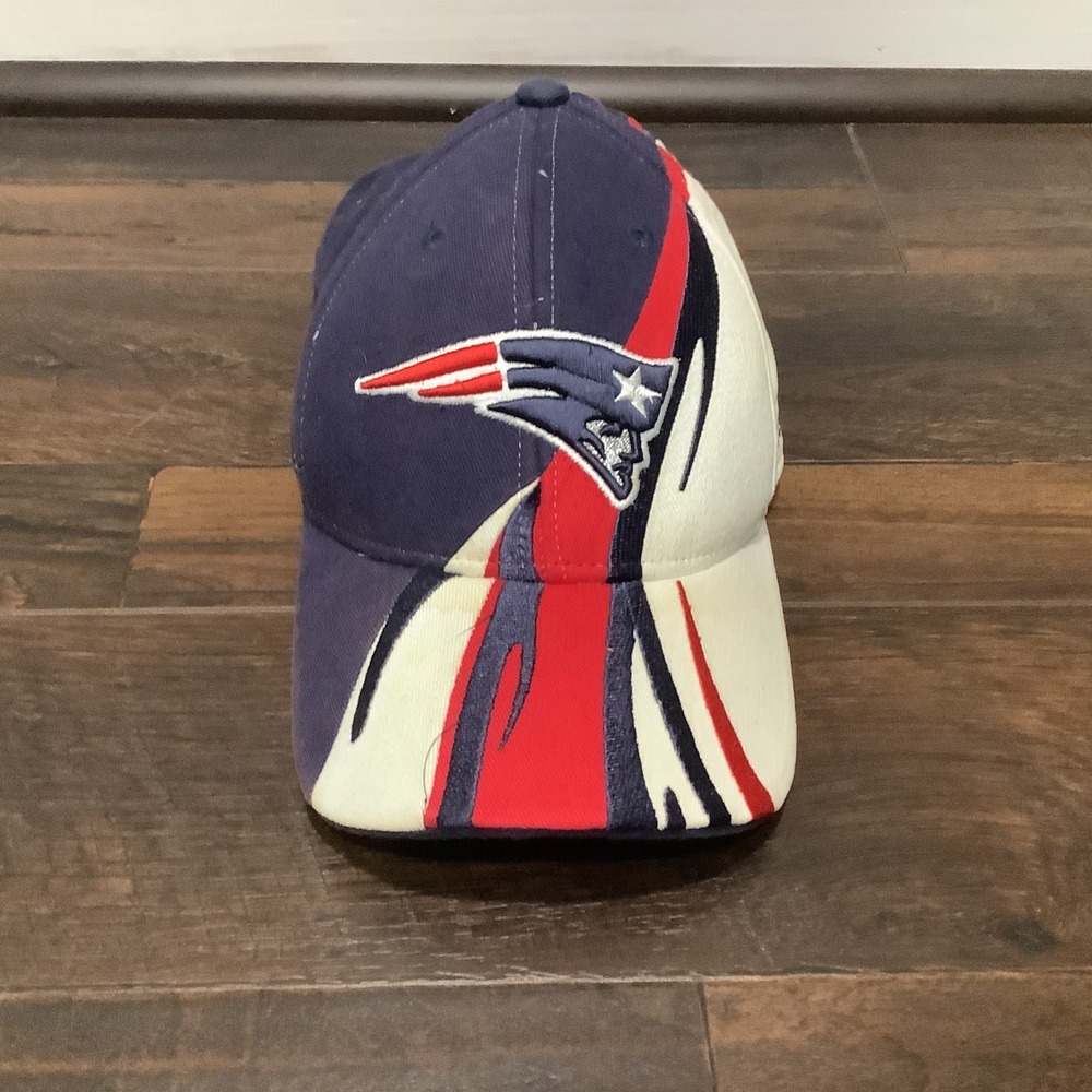 New England Patriots y2k Hat Cap SnapBack Adult Blue Red Reebok Football Mens